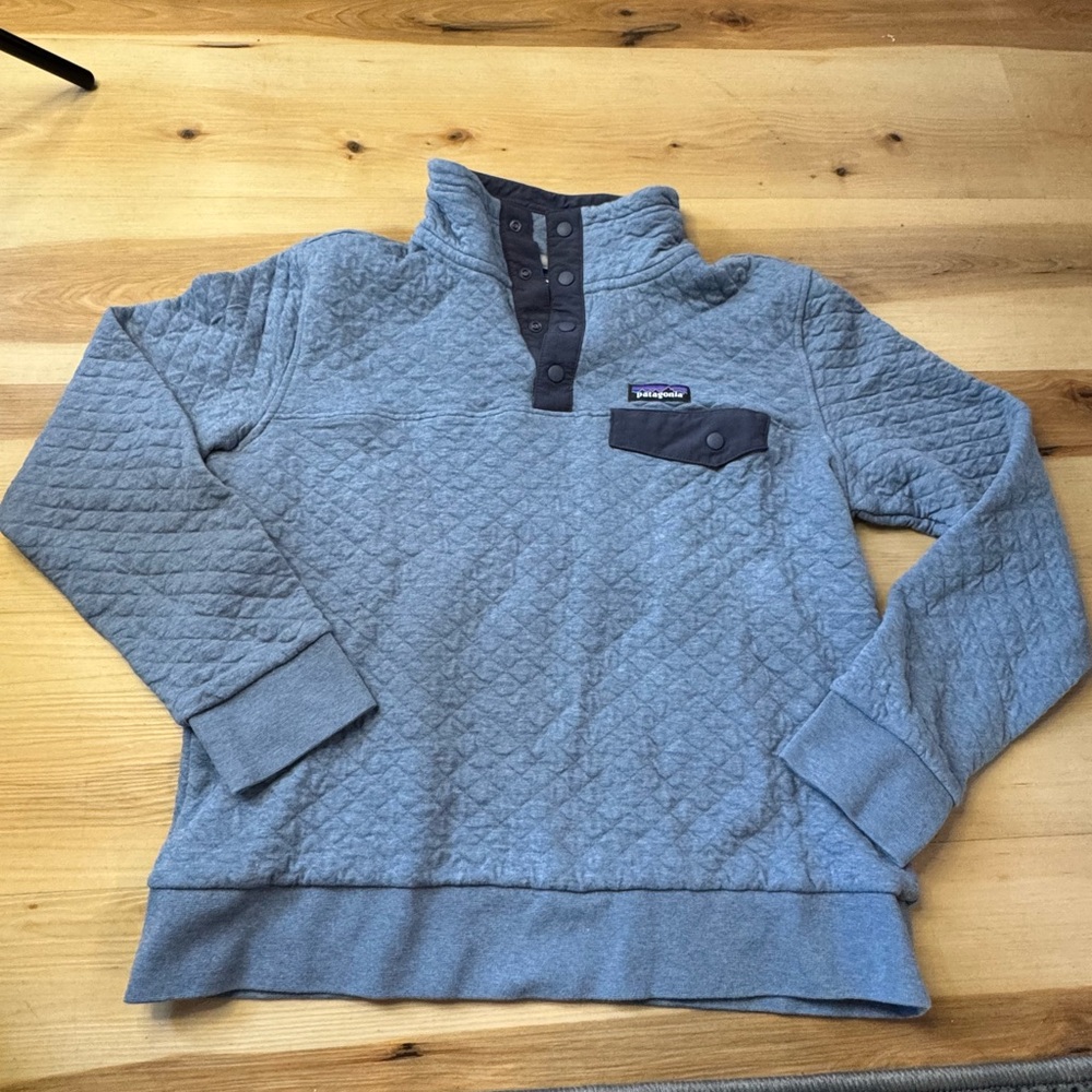 Blue Quilted women’s Sweater